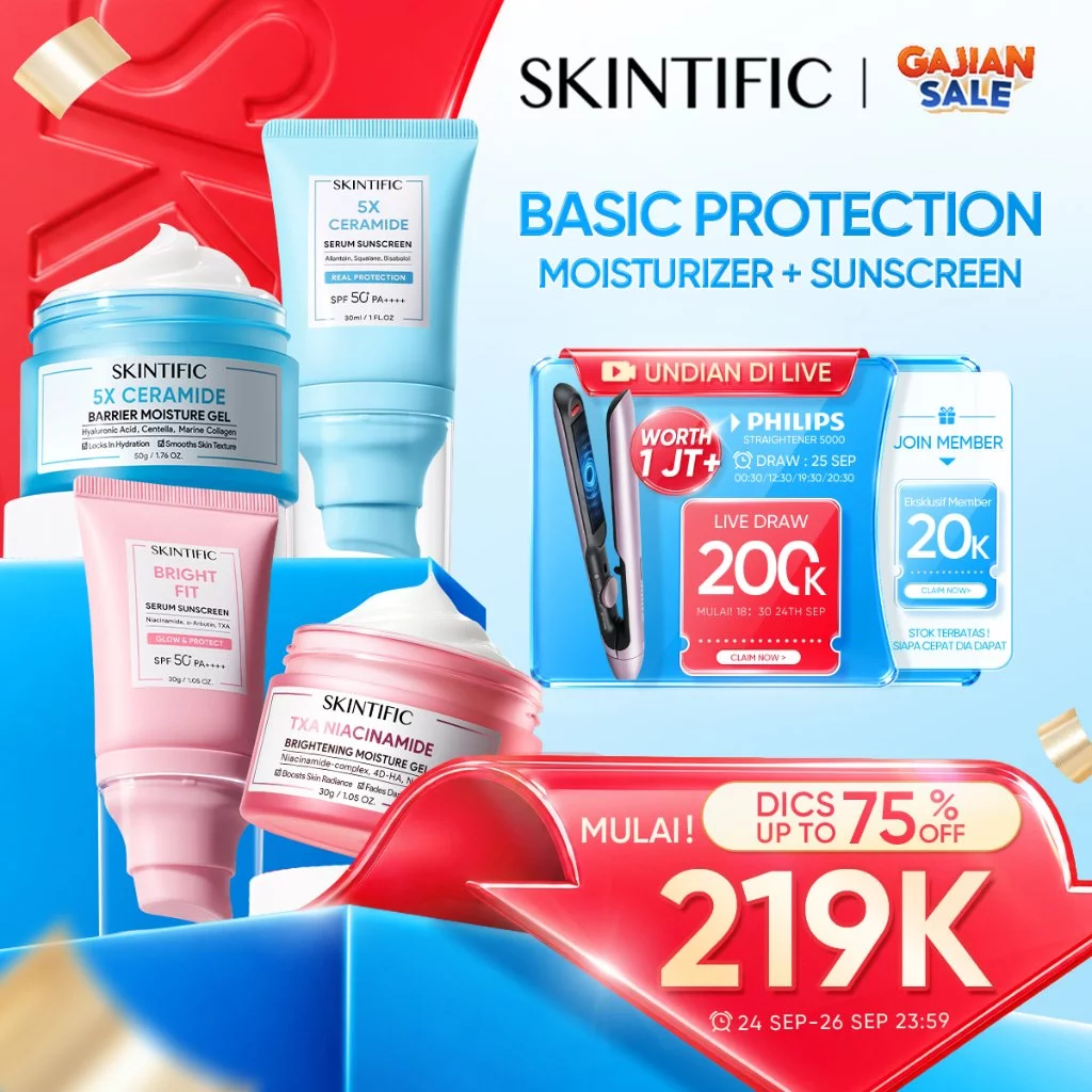 Skintific 2PCS UV Protection Set SPF50+ Brightening