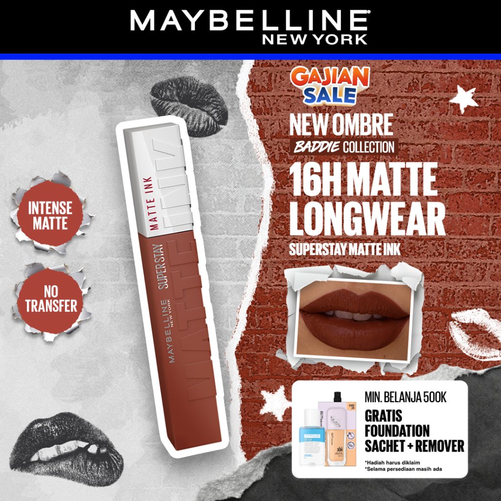 Solusi Bibir Cantik Seharian dengan Maybelline Superstay Matte Ink Lipcream