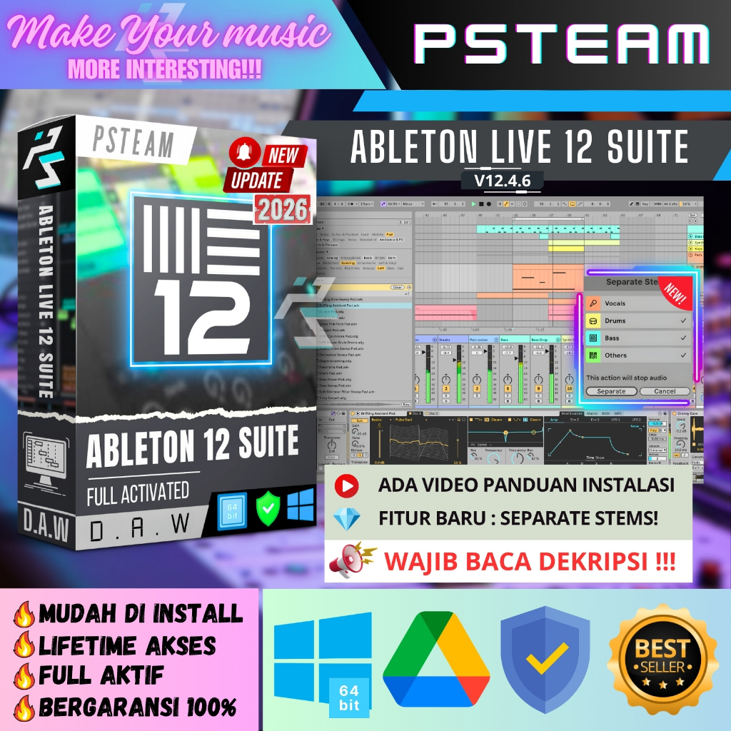 Jual ABLETON LIVE 12 SUITE v12.4.6 [ FULL VERSION | FULL VERSION ...