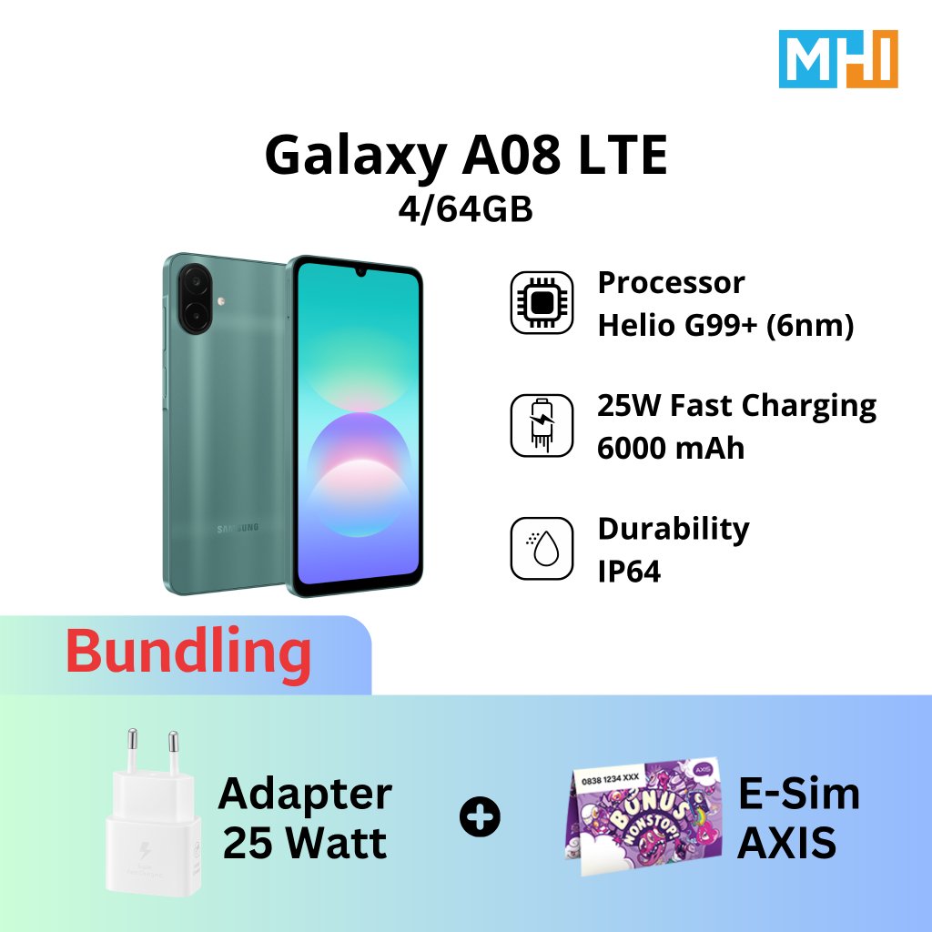 Jual Samsung Galaxy A08 LTE 4/64GB, 4/128GB, 6/128GB | Smartphone AI ...