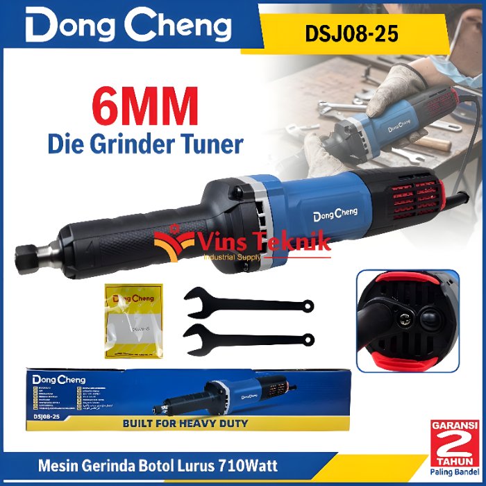 Jual DongCheng DSJ08-25 Mesin Gerinda Botol Lurus Die Grinder Tuner 6mm ...