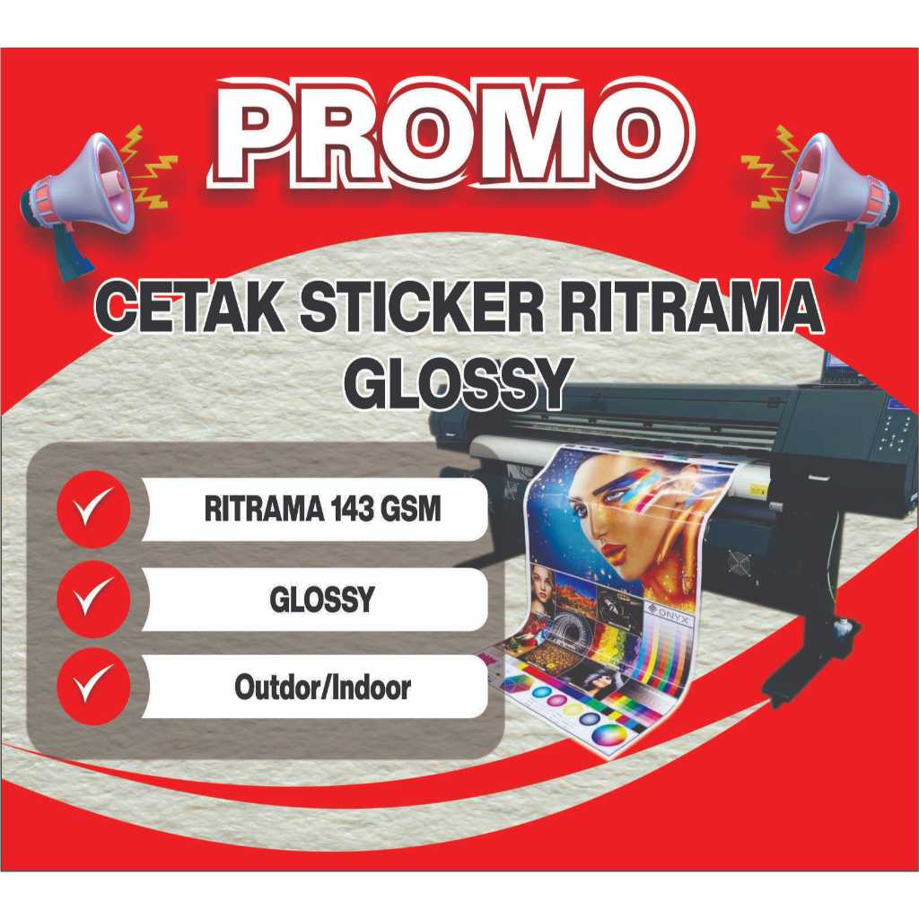Jual Cetak Stiker Meteran sesuai kebutuhan, cetak Stiker Vinyl RITRAMA ...