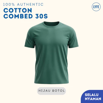 Premium Kaos Polos Cotton Combed 30s Lengan Pendek