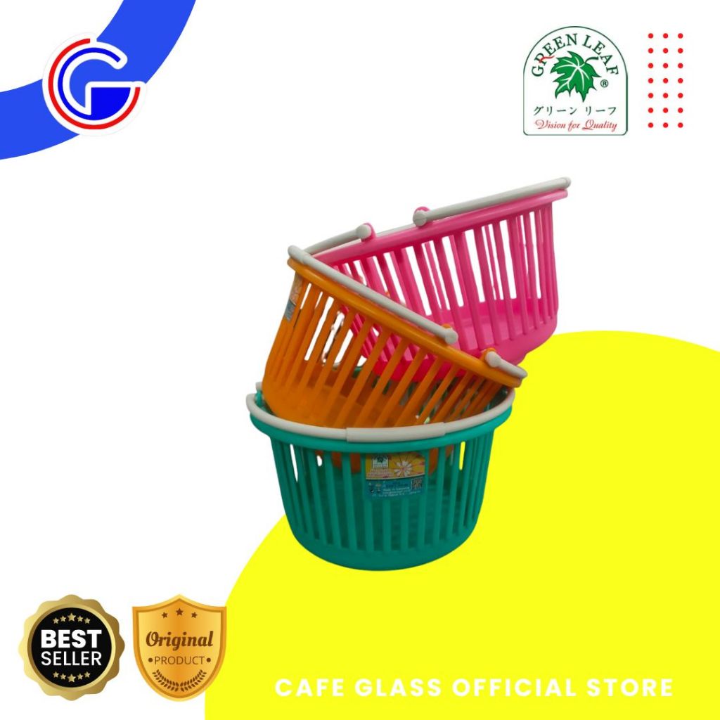 Keranjang Alat Mandi Anak Kos Serbaguna Plastik / Keranjang  Bulat Belanja  Mini Jinjing