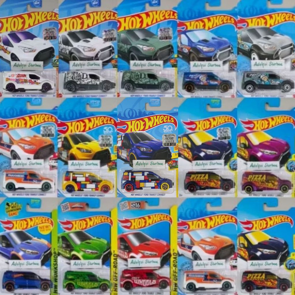Jual hotwheels hot wheels ford transit connect factory sealed th