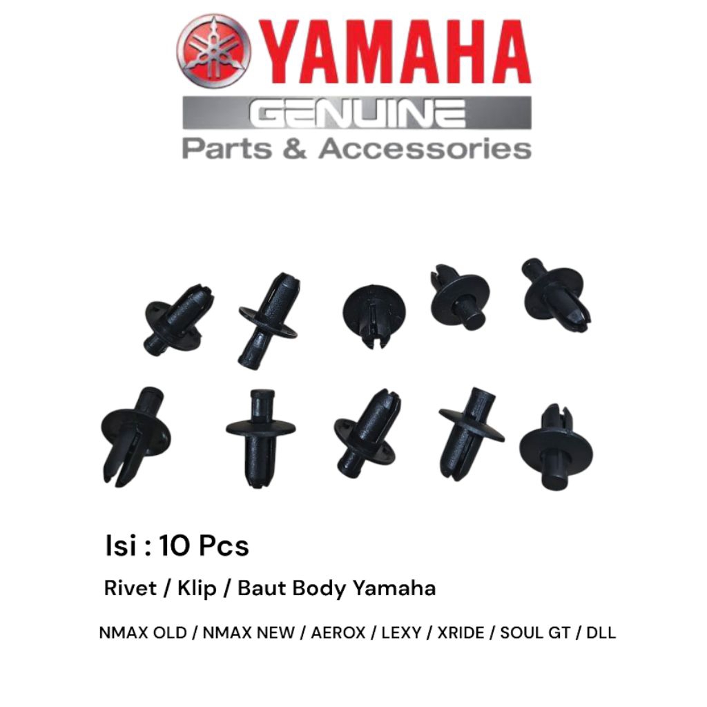 Jual (10 Pcs) Rivet / Klip Body / Baut Body Yamaha Nmax Old / Nmax New ...