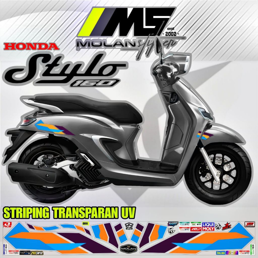 Jual Decal Sticker Striping Variasi Transparan Uv Honda Stylo 160 All ...