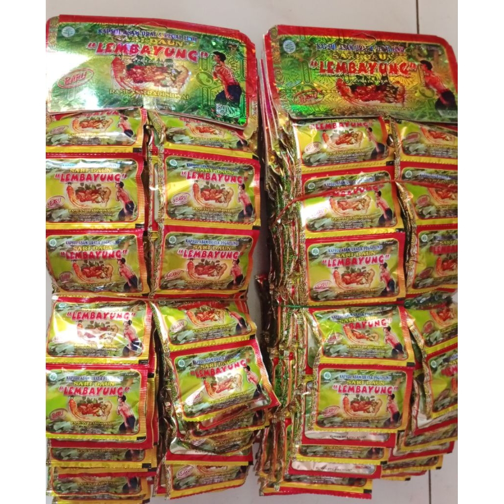 Jual LEMBAYUNG RENCENG HANGER KAPSUL ASAM URAT PEGAL LINU ORIGINAL ...
