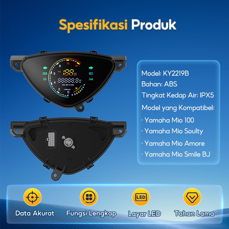 Jual SOARFLY Speedometer Mio Digital Spidometer Mio Sporty / Mio Smile ...