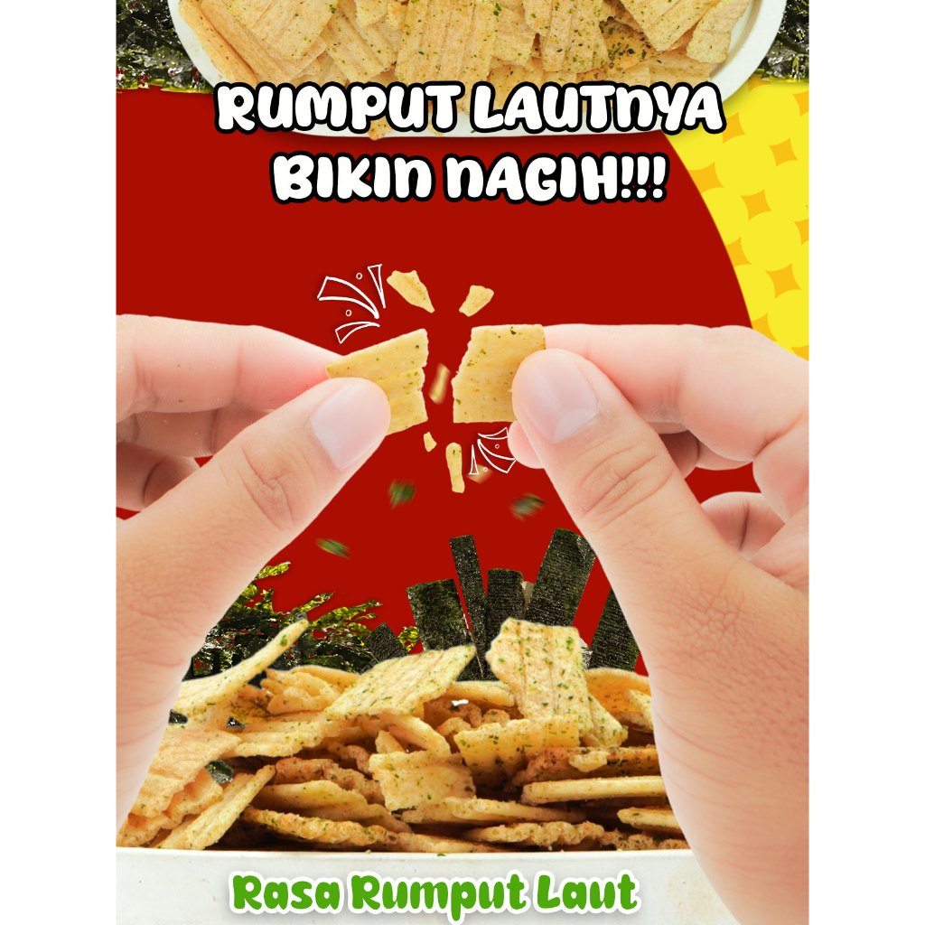 Jual 18g DAYA Snack Krispy | Rasa Balado & Rumput Laut (Varian Rasanya ...