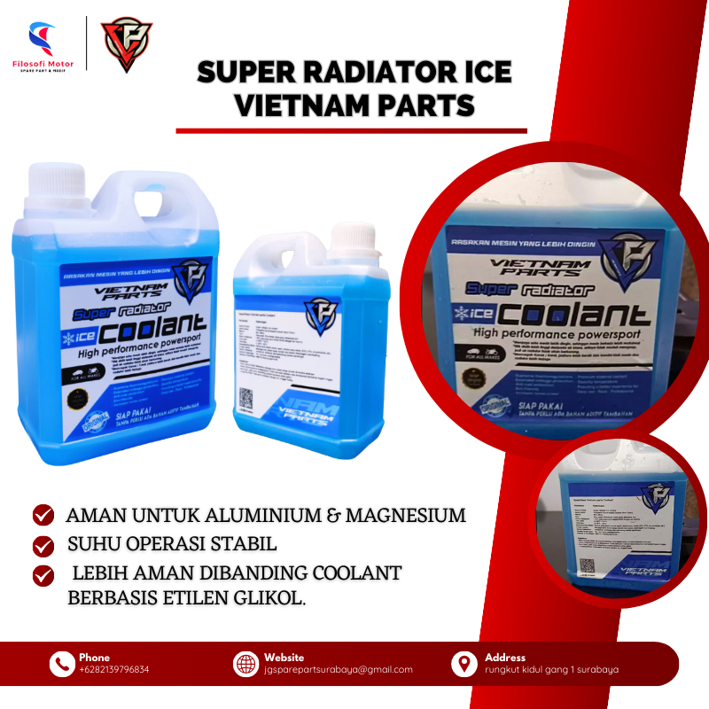 Jual Air ARadiator 1L Coolant Radiator Super Dingin Anti Karat Motor ...