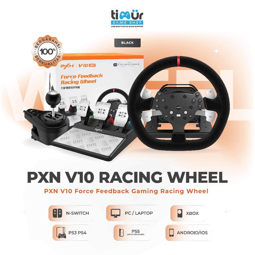 Jual PXN V10 Racing Steering Wheel Setir Stir Balap Simulator Game 3 in ...
