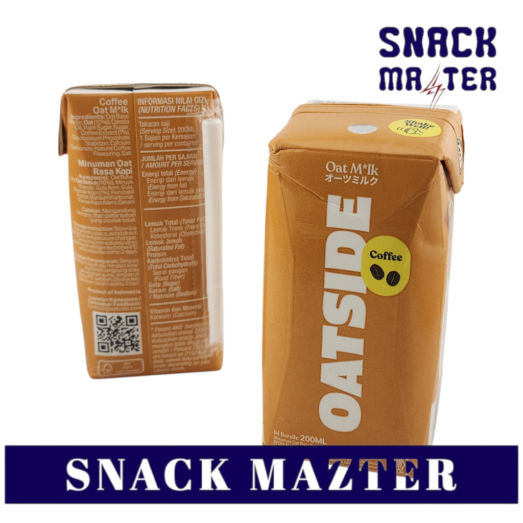Jual OATSIDE Oat Milk UHT Straw - Netto 200ml | Shopee Indonesia