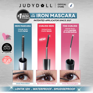(BARU!) Judydoll Curling Iron Mascara (Maskara Besi Waterproof, Smudgeproof, Anti Clumpy, Hasil Lentik Natural Tahan Lama 12 Jam)