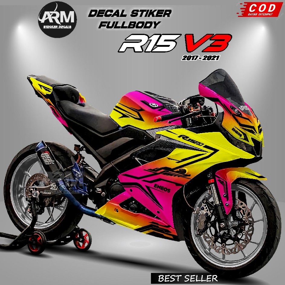Jual Decal Stiker R15 V3 Fullbody - Sticker Variasi Yamaha R15 V3 Full ...