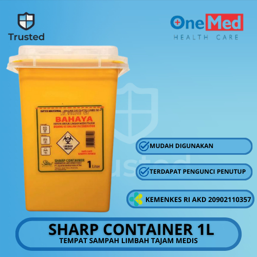 Jual Sharp Container 1L Tempat Limbah Tajam Medis | Shopee Indonesia