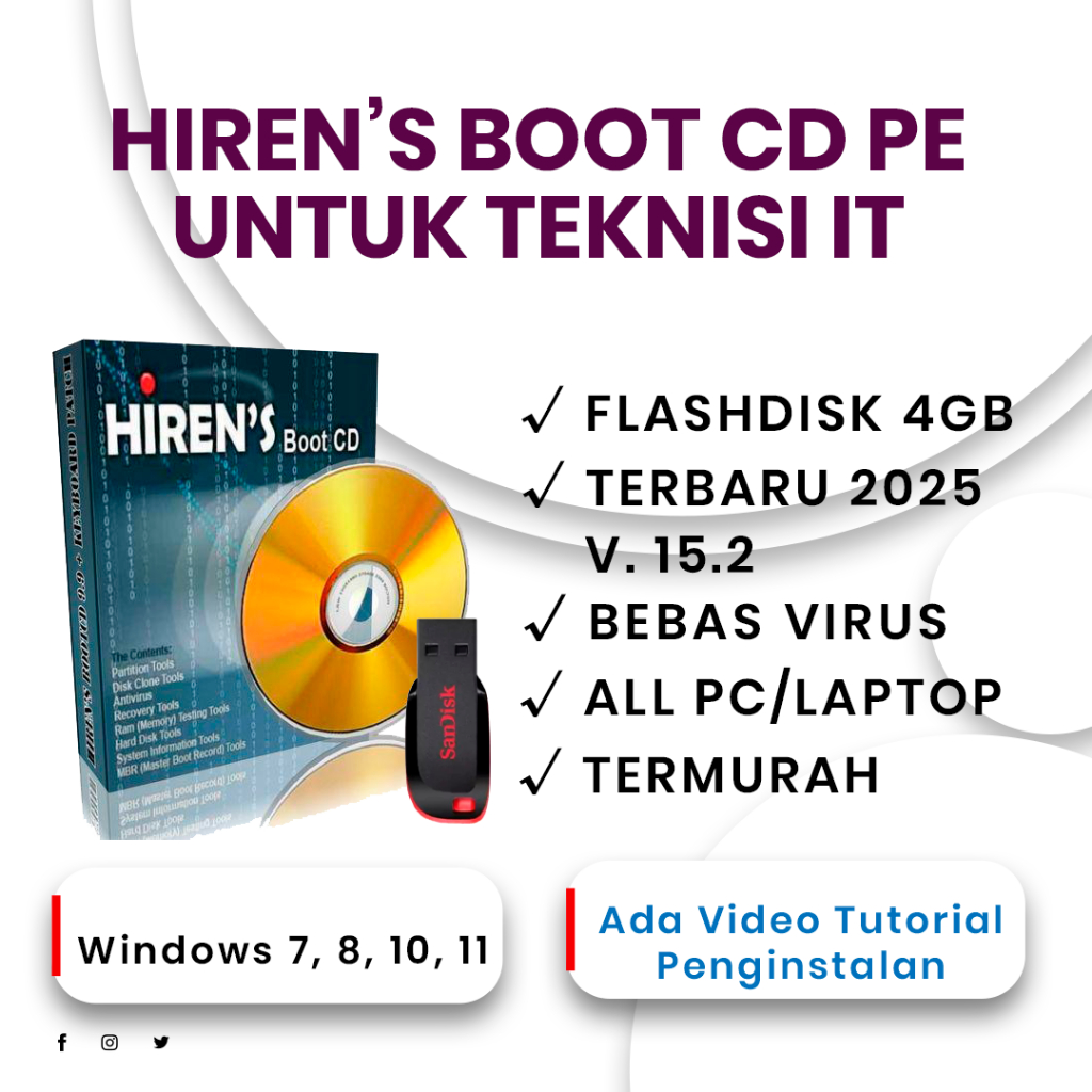 Jual Hiren’s BootCD PE Terbaru – USB Bootable | Solusi Windows Error ...