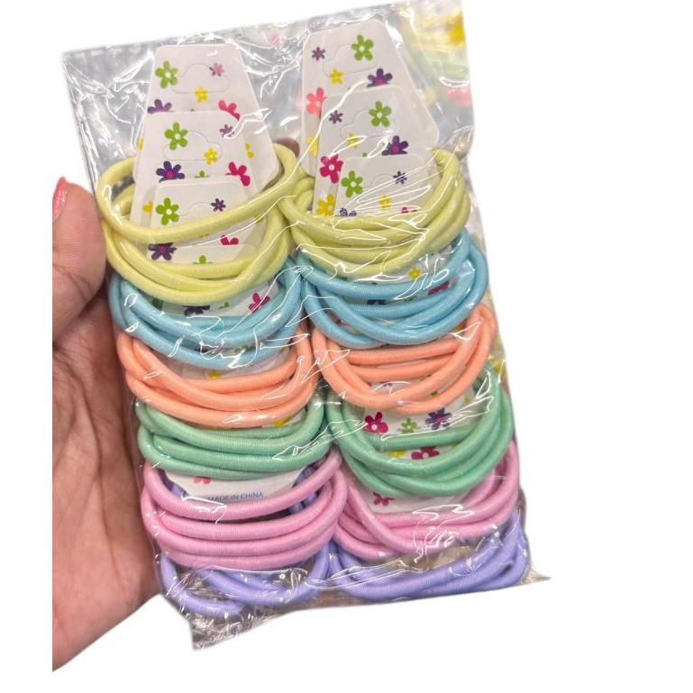 Jual Ikat Rambut Karet Wanita | Hair Tie Kain Elastis Warna-Warni Lucu ...