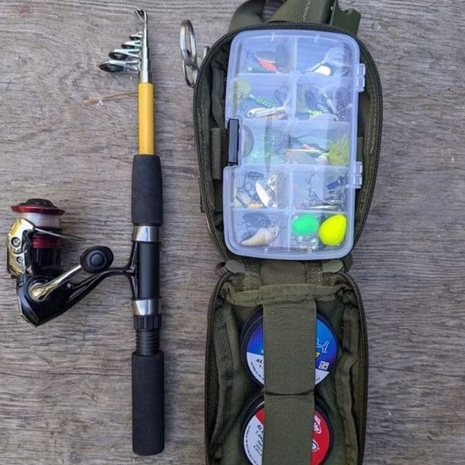 JORAN ANTENA TELESCOPIC bonus BOX KAIL carabiner