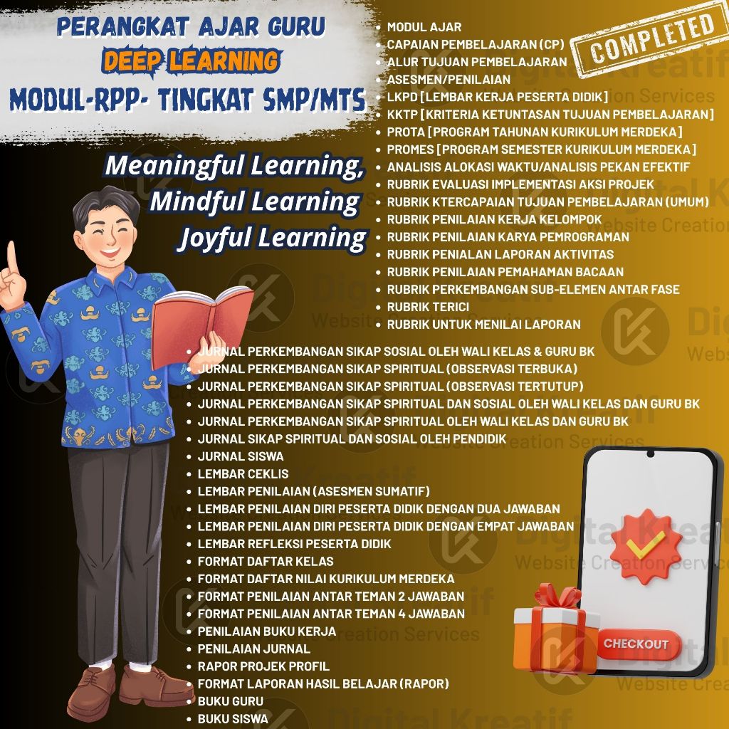 Jual ~ Perangkat Ajar Guru Deep Learning || Meaningful Learning ...