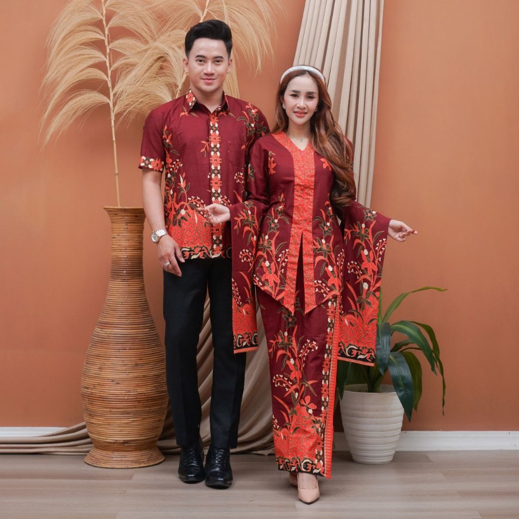 Jual RNB ZUMI ROK SETELAN BLUS BATIK COUPLE KEMEJA LENGAN PENDEK ...