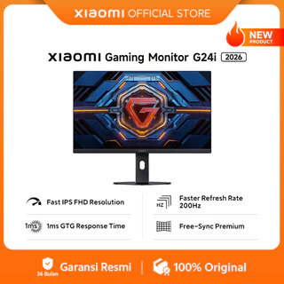 Xiaomi Gaming Monitor G24i 2026 | Fast IPS FHD Resolution | Faster Refresh Rate 200Hz | 1ms GTG Response Time | Free-Sync Premium [Official Store]
