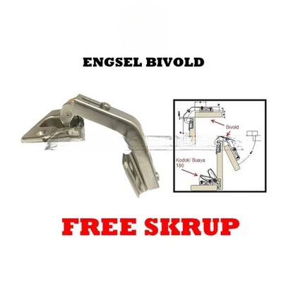 Jual Engsel Bifold Sendok Engesel Pintu Rack Rak Lemari Dapur Kitchen ...