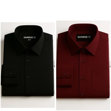 PAKET 2 PCS Kemeja Pria Lengan Panjang Premium Katun Toyobo Kasual Formal