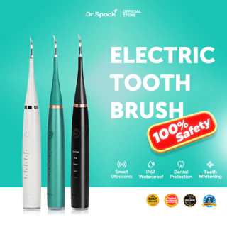 Dr.Spock Smart Ultrasonic Scaling Alat Pembersih Gigi Listrik Karang Gigi Penghilang dan Plak Gigi | Electric Teeth Cleaner ET01