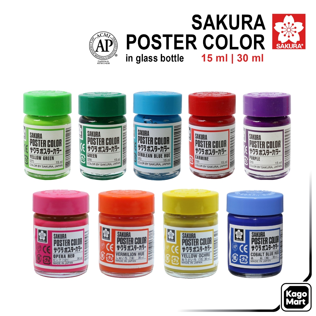 Jual Sakura Poster Color Paint 15ml 30ml Cat Poster | Shopee Indonesia