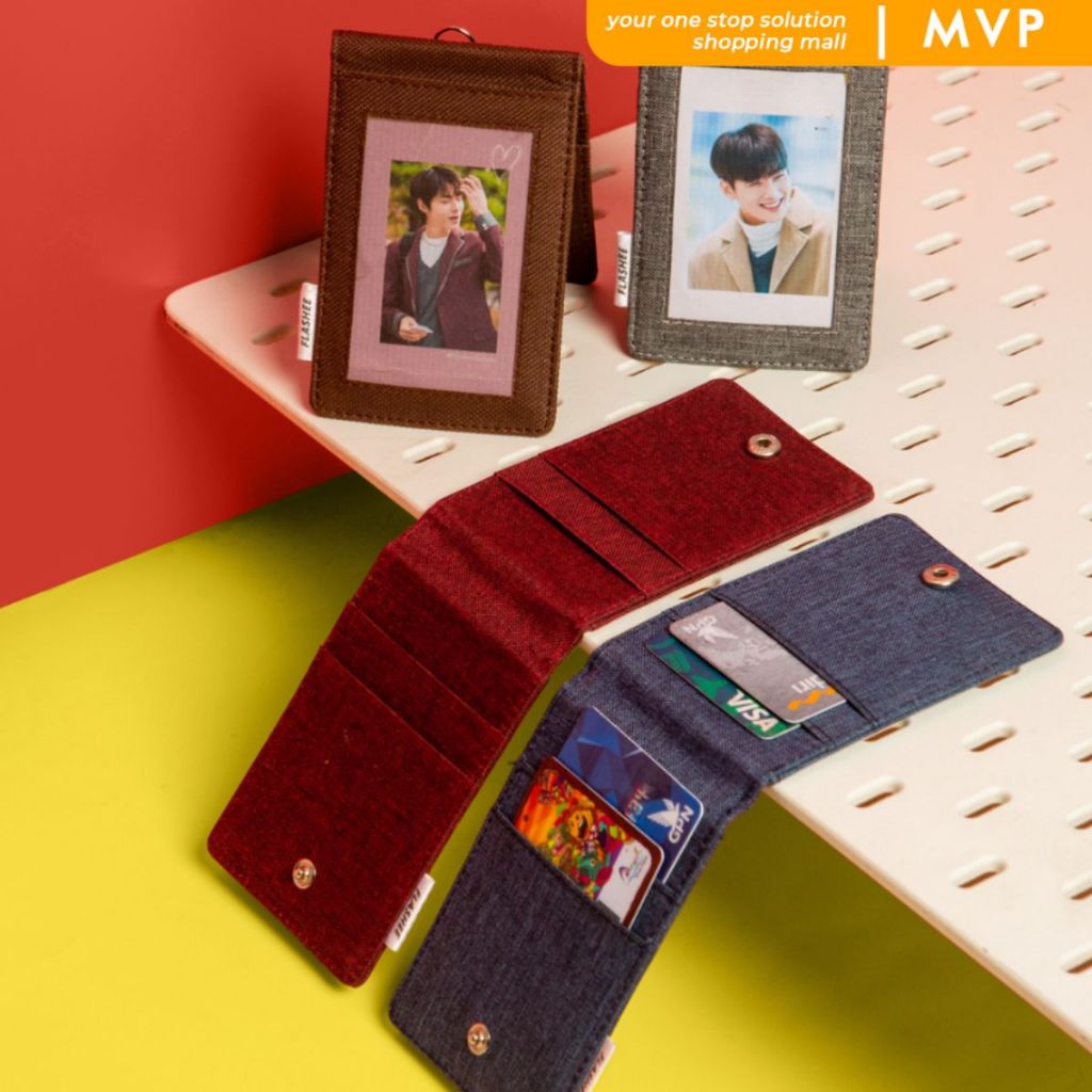 Jual MVP ID Card Kanvas Holder Lanyard Dua Sisi Kancing Kain Kanvas ...