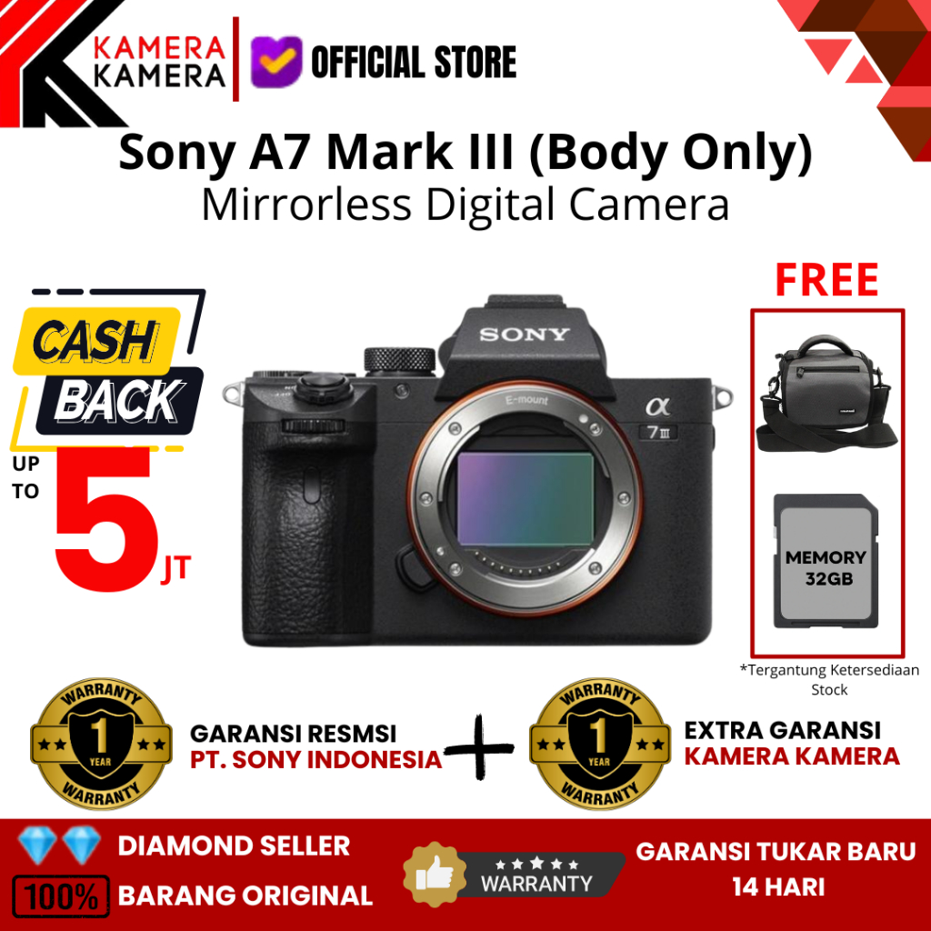 SONY ALPHA A7 Mark III Mark A7III A7 III Kit FE 28-70mm Kamera  Mirrorless RESMI - Main Image