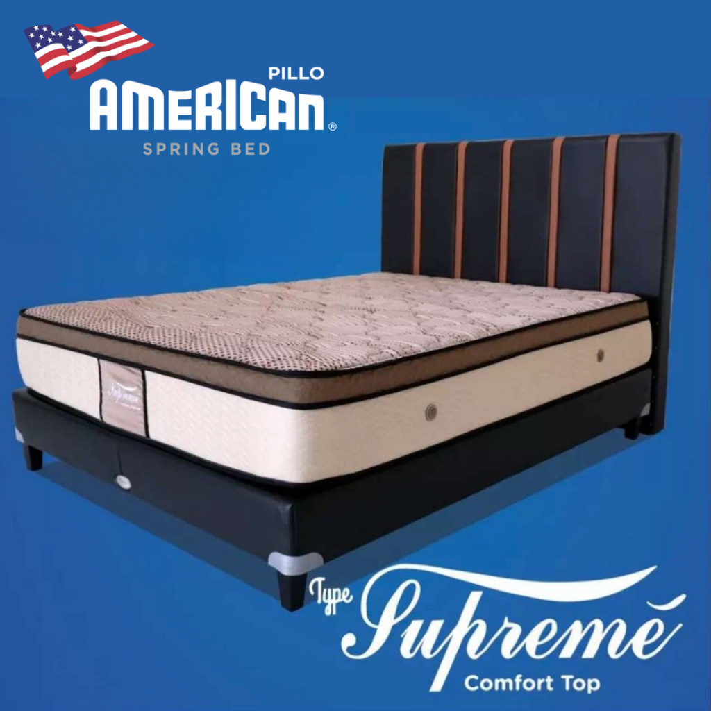 Jual American Pillo Spring Bed Supreme Comfort Top Springbed Matras ...