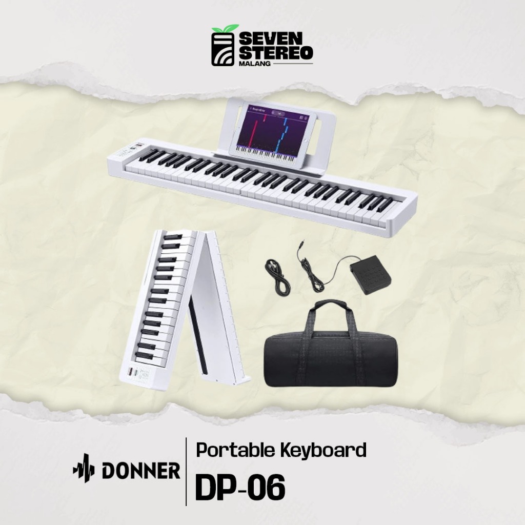 Jual Donner DP-06 DP 06 Keyboard Lipat 61 Tuts Semi-Weighted Bluetooth ...