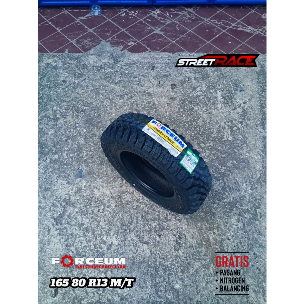 Jual BAN MOBIL MEREK FORCEUM M/T08 UKURAN 165 80 R13 BAN LUMPUR RING 13 ...