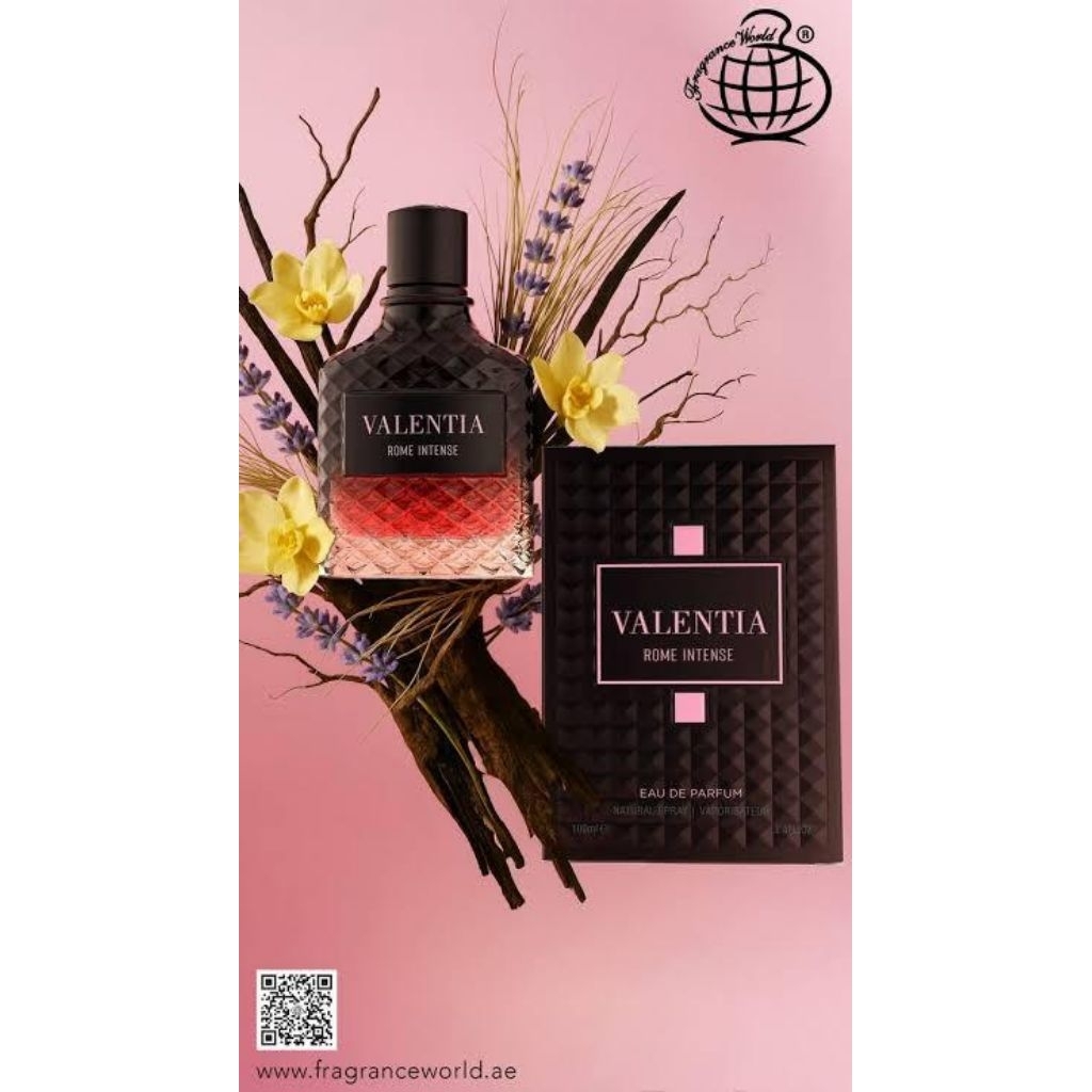 Jual Valentia Rome Intense by Fragrance World Perfume Extrait De Parfum ...