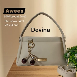 AWEES Devina - Tas Korean Style Shoulder Bag Sling Bag Cherry Wanita Kekinian