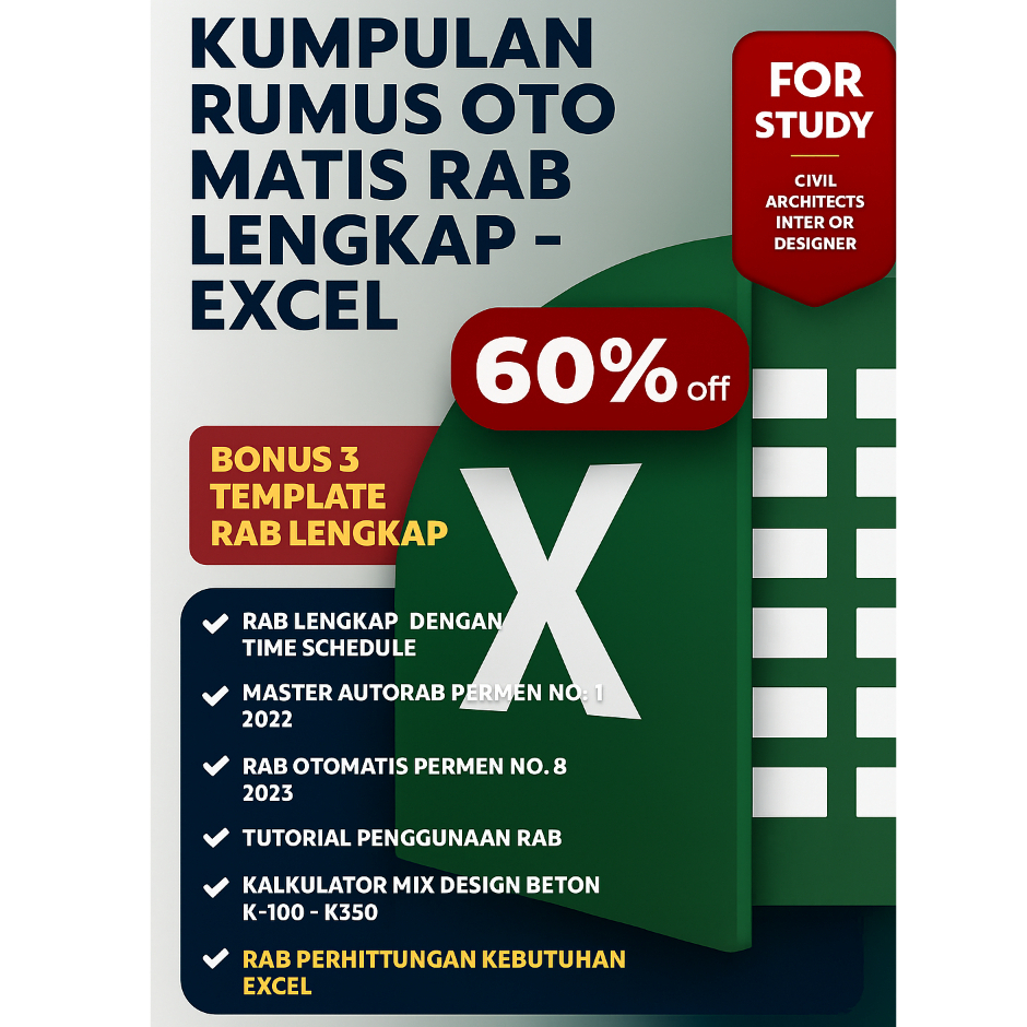 Jual KUMPULAN RUMUS OTOMATIS RAB LENGKAP - EXCEL PREMIUM MUDAH ...