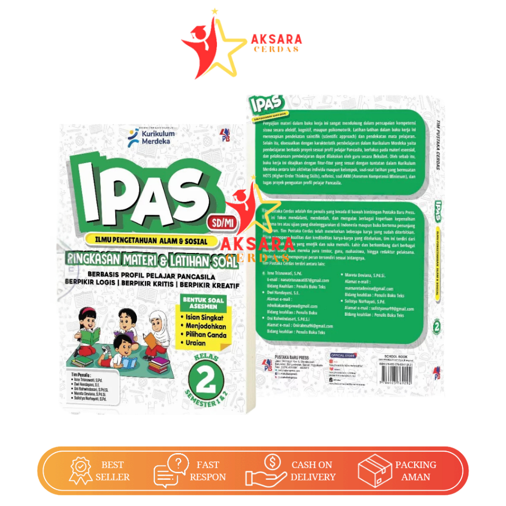 Jual Buku IPAS Kelas 2 SD Ilmu Pengetahuan Alam dan Sosial Semester 1 2 ...