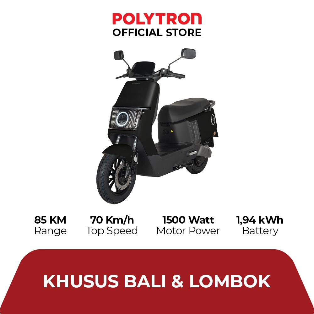 POLYTRON Fox 200 Electric Sepeda Motor Listrik - OTR Bali & Lombok