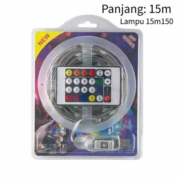 AppleChef 78 180LED Lampu Strip Magic Color Lamp RGB Bentuk Kembang Dengan Music Untuk Dekorasi