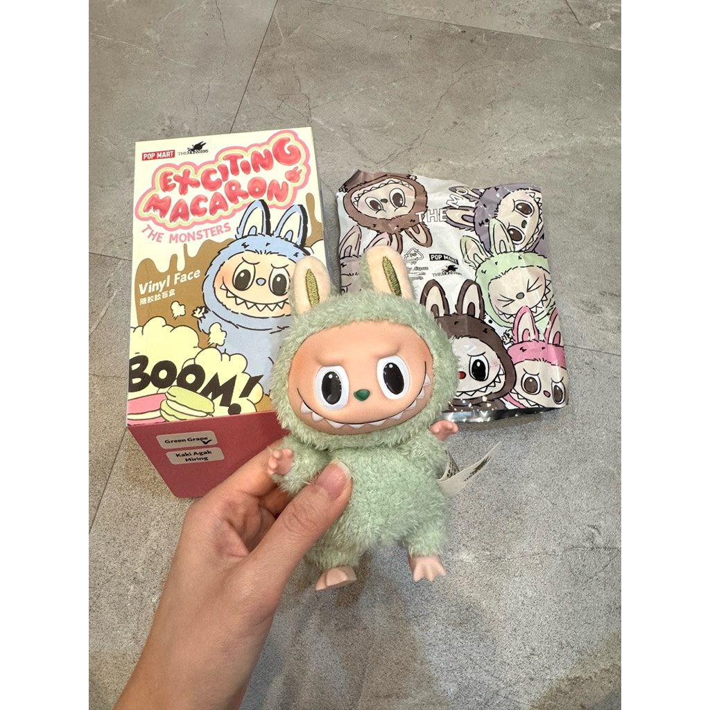 Jual Labubu Exciting Macaron Green Grape V1 Labubu Hijau Mint | Shopee ...