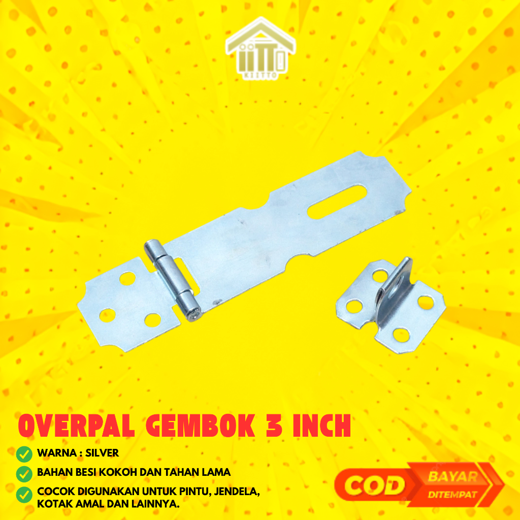 Jual OVERPAL GEMBOK SILVER 3 INCH / CANTOLAN GEMBOK SILVER 3 INCH ...