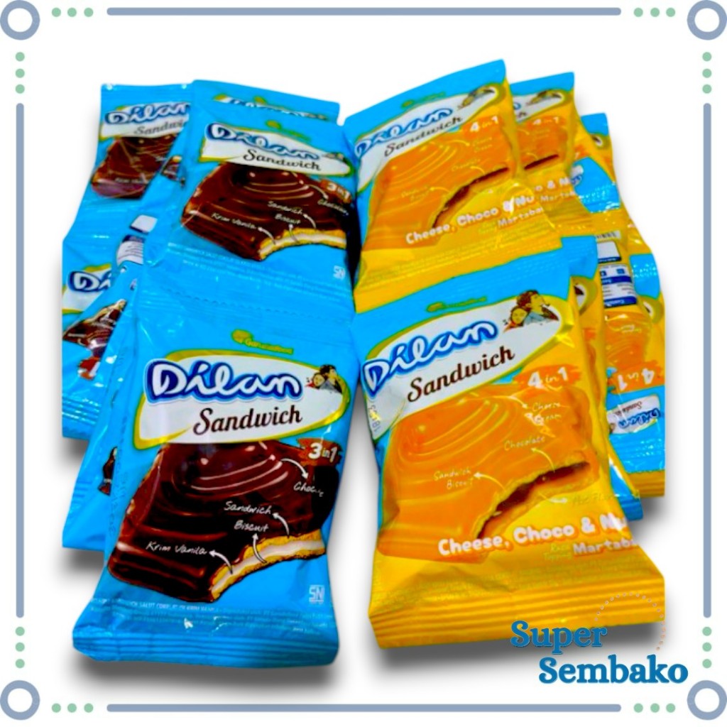 Jual SNACK BISKUIT LAPIS DILAN SANDWICH COKELAT KEJU 16g RENCENG ISI 10 ...