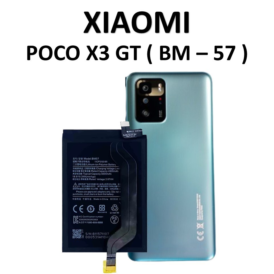 Jual BATERAI XIAOMI BM57 POCO X3 GT BATRE BATRAI BATERAI ORIGINAL 100% ...