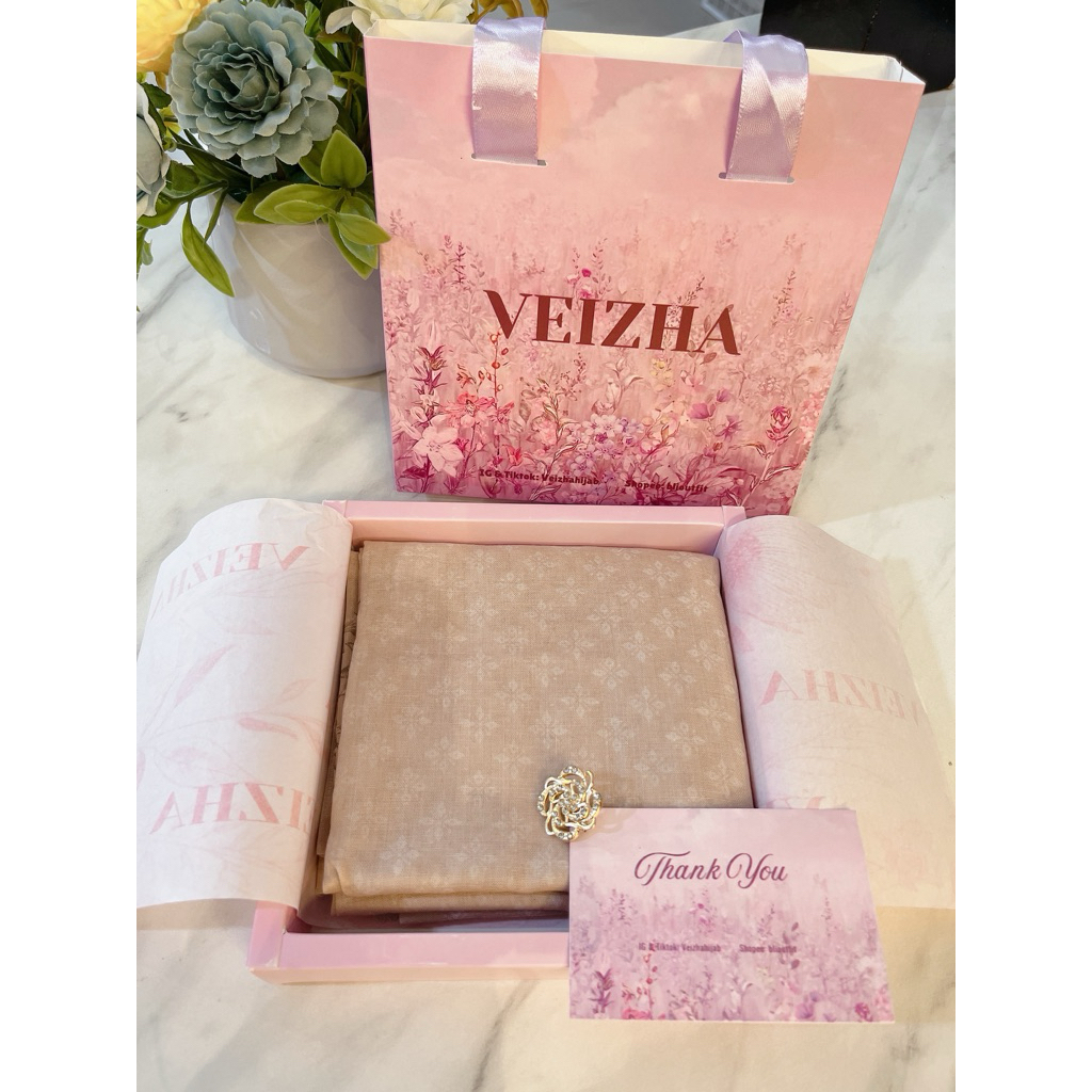 HiJab Gift Premium Exclusive UK Standar Free Bros Dan Card Ucapan