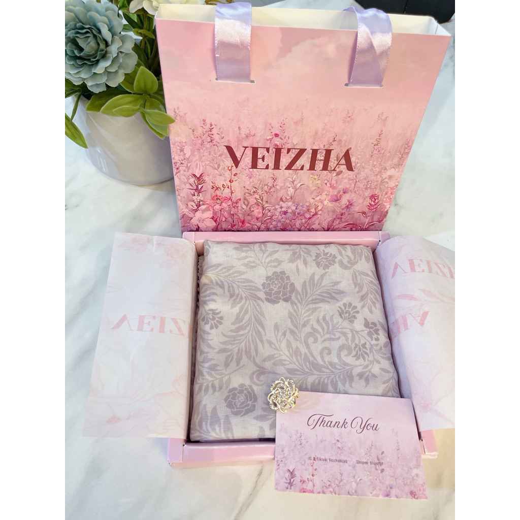 HiJab Gift Premium Exclusive UK Standar Free Bros Dan Card Ucapan