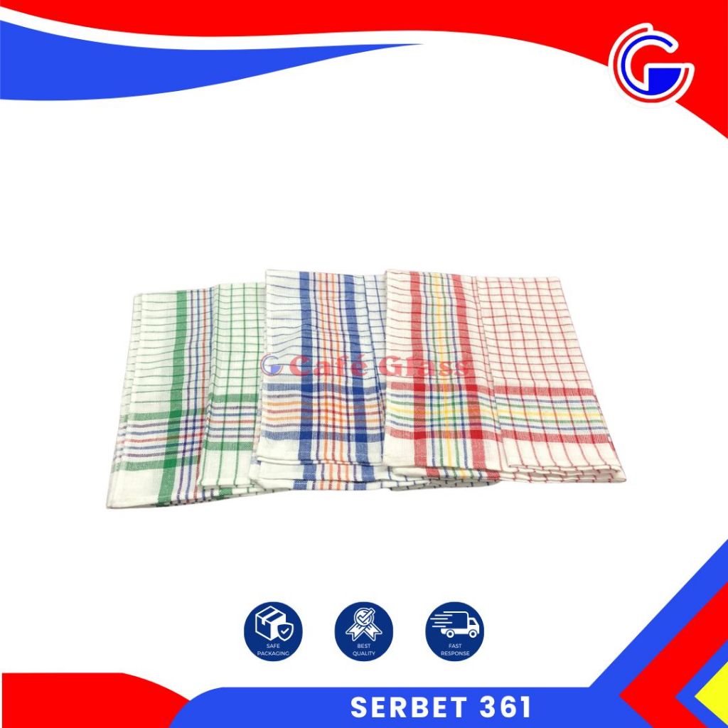Serbet Kotak 60X60Cm  I Lap Dapur Kotak I Serbet Gantung Murah I Serbet 361