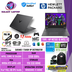 Laptop Gaming HP Victus 15 Intel Core i5 13420H 32GB 1TB SSD RTX4050-6GB 15.6 Inch 144Hz Win 11 Home