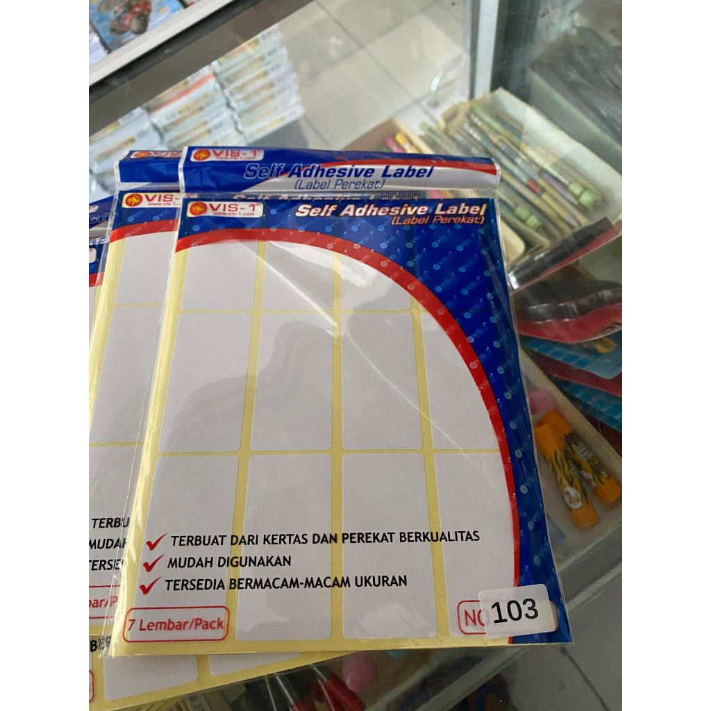 Jual STIKER LABEL NAMA VIS-1/ LABEL HARGA N0,103 | Shopee Indonesia